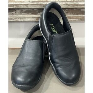 Kuru Loafers Women 8.5M Black Kivi Leather Slip On Comfort Work Orthopedic Shoes